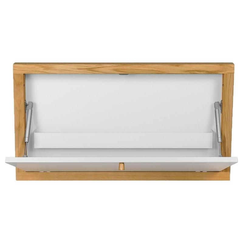 BUREAU MURAL DESIGN BRENTA 74CM BLANC - PARIS PRIX_0