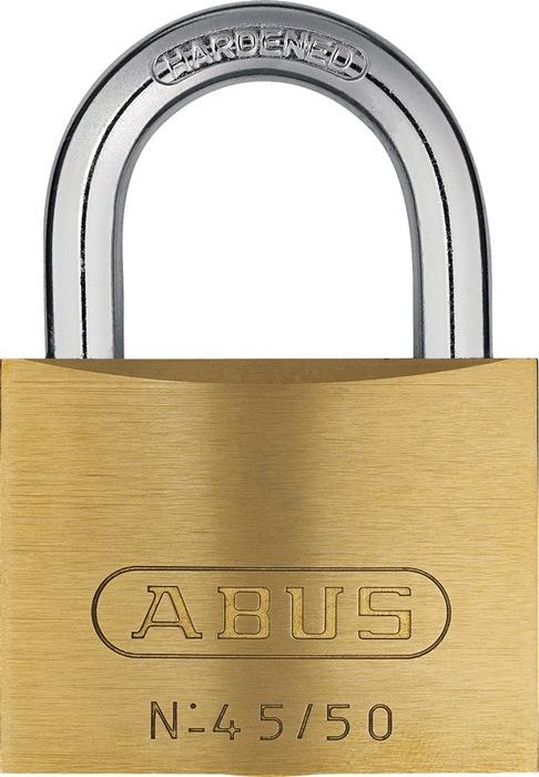 Cadenas cylindrique ABUS 45/50 en laiton - Verrouillage multipoints - Largeur 48 mm_0