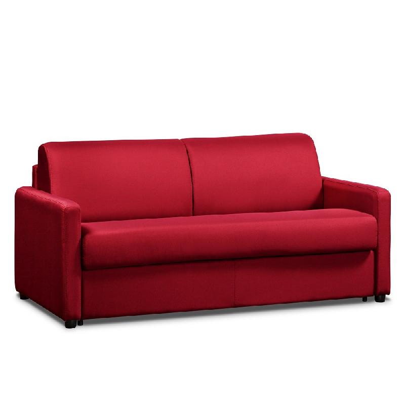 Canapé convertible DAY Express - Mono assise - Matelas 14 cm en mousse polyuréthane - Rouge - Fabrication artisanale italienne_0