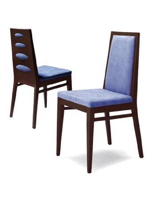 Chaise de restaurant Corallina - assise et dossier rembourrés avec dos découpé_0