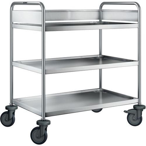 CHARIOT DE DÉBARRASSAGE ARW 9 X 6-3 AVEC ROUES EN PLASTIQUE - BLANCO