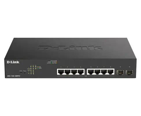 D-Link DGS-1100-10MPV2 Géré L2 Gigabit Ethernet (10/100/1000) Connexion Ethernet, supportant l'alime_0