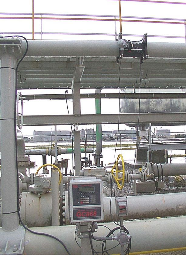 Débitmètre à ultrasons non intrusif en poste fixe pour les gaz_0