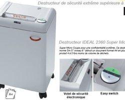 Destructeur de document ideal 2360 smc_0