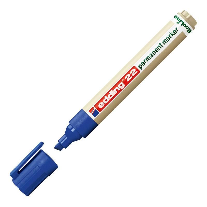 EDDING MARQUEUR PERMANENT E22 - EDDING - TAILLE DE LA POINTE : 1-5 - BLEU (PRIX À L'UNITÉ)