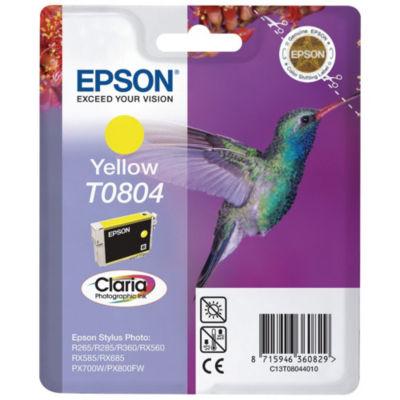 Epson T0804 'Colibri' Cartouche d'encre originale Claria (C13T08044011) - Jaune_0