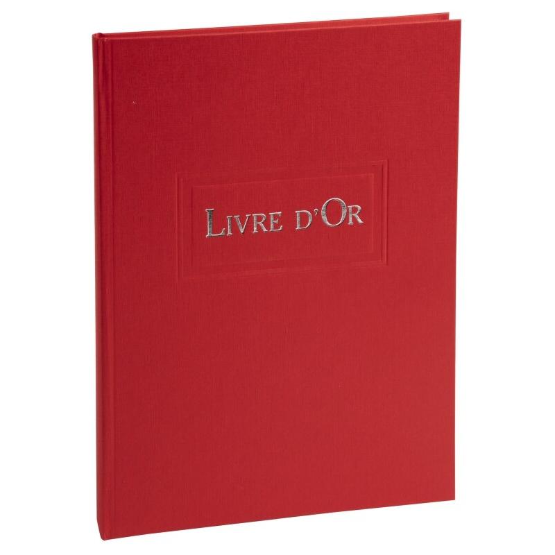 Exacompta Livre d'Or 21x29,7 cm, 96 pages, coloris rouge - 3370440391134_0