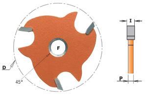 FRAISE A DISQUE POUR RAINURE LATERALE EP.3 MM FRAISAGE SPECIAL.