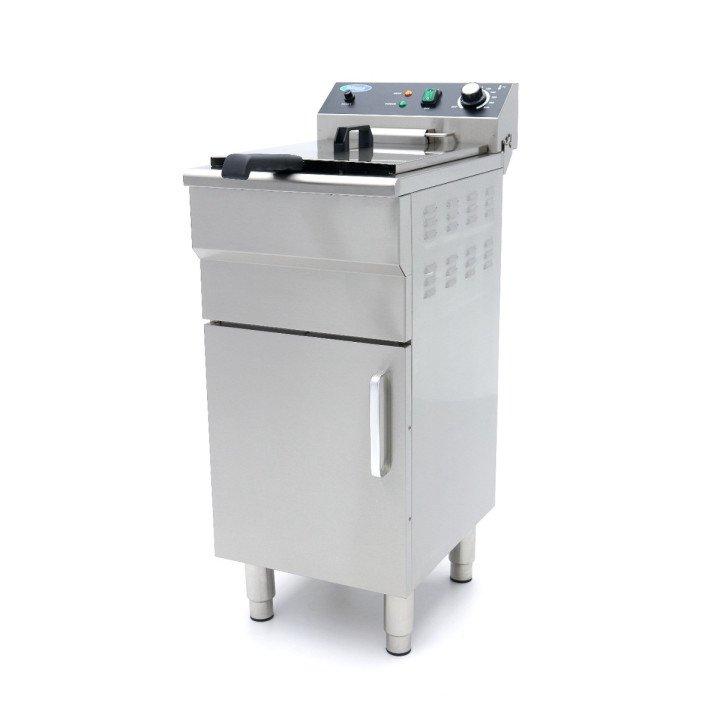 Friteuse Professionnelle ECO 16 L - 1 paniers - avec robinet de vidange et support - 230V, MONO_0