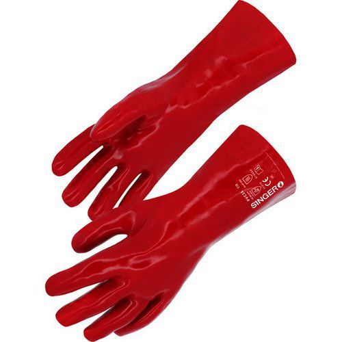 GANTS DE MANUTENTION DE PROTECTION CHIMIQUE PVC LONGUEUR 350MM 9 PVC35 - SINGER SAFETY