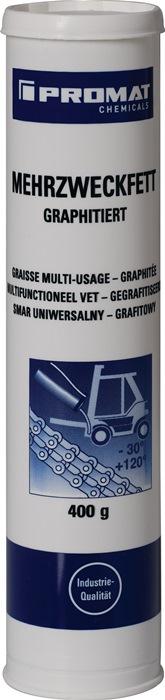 Graisse multiusage graphitée 400 g noir - cartouche PROMAT CHEMICALS - résistante à l'eau et aux températures de -30°C à +120°C_0