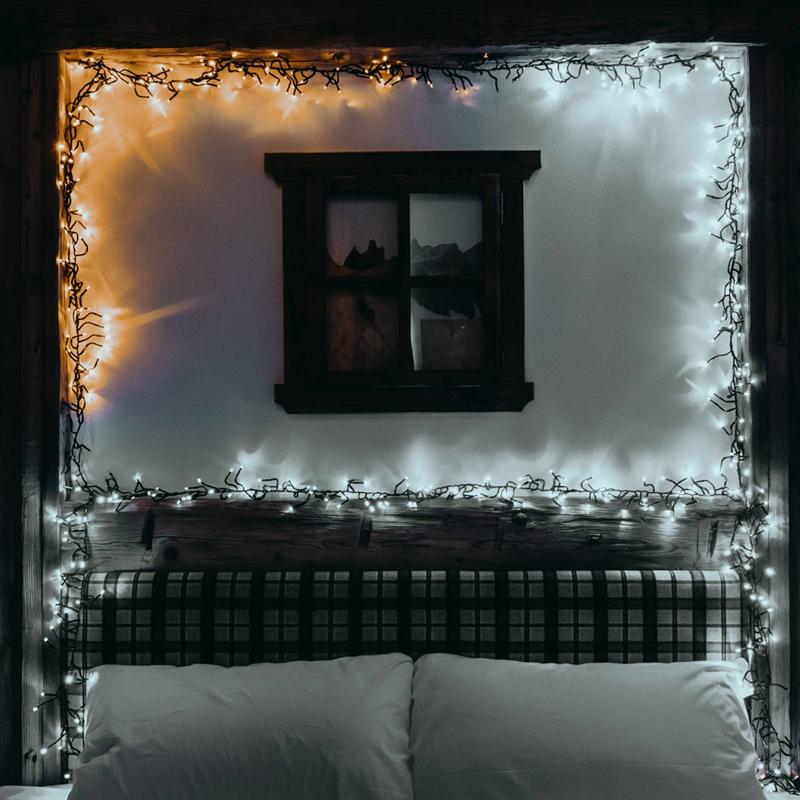 GUIRLANDE LUMINEUSE LED TWINKLY, CCT, NOIR, 400 FLAMMES, 6M