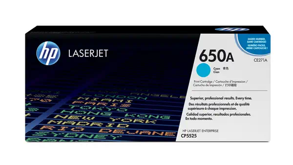 HP 650A toner LaserJet cyan authentique_0