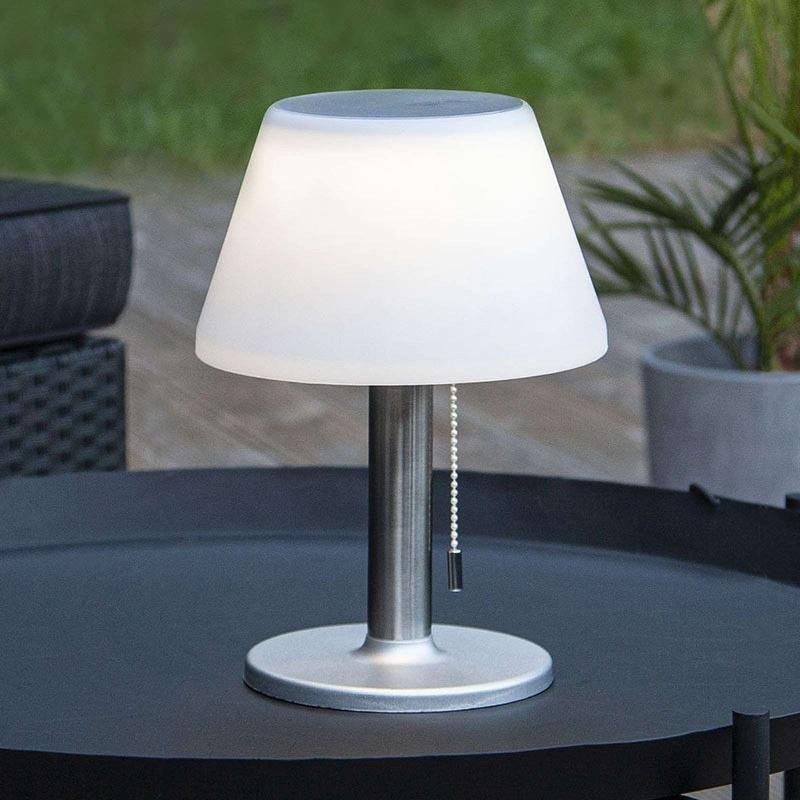 STAR TRADING LAMPE TABLE SOLAIRE LED SOLIA INTERRUPTEUR TIRETTE