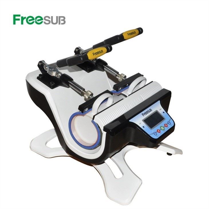 Machine de chaleur de presse de tasse Freesub - ST-210 - Double station semi-automatique - Poids 6,9 kg - Sublimation_0