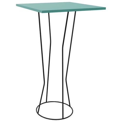 MANGE DEBOUT CYCLO 60 X 60 CM PLATEAU MOUSSE PIÈTEMENT NOIR