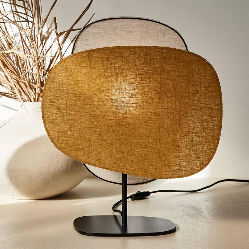 MARKET SET SCREEN 70\'S LAMPE À POSER LIN H48 CM