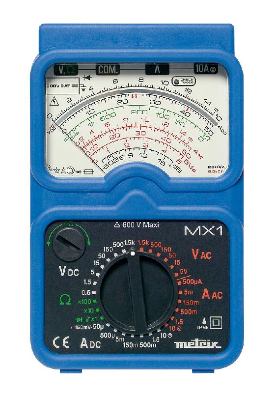 MX0001-T | Multimètre analogique Metrix MX 1 - robuste avec mallette et TX1_0