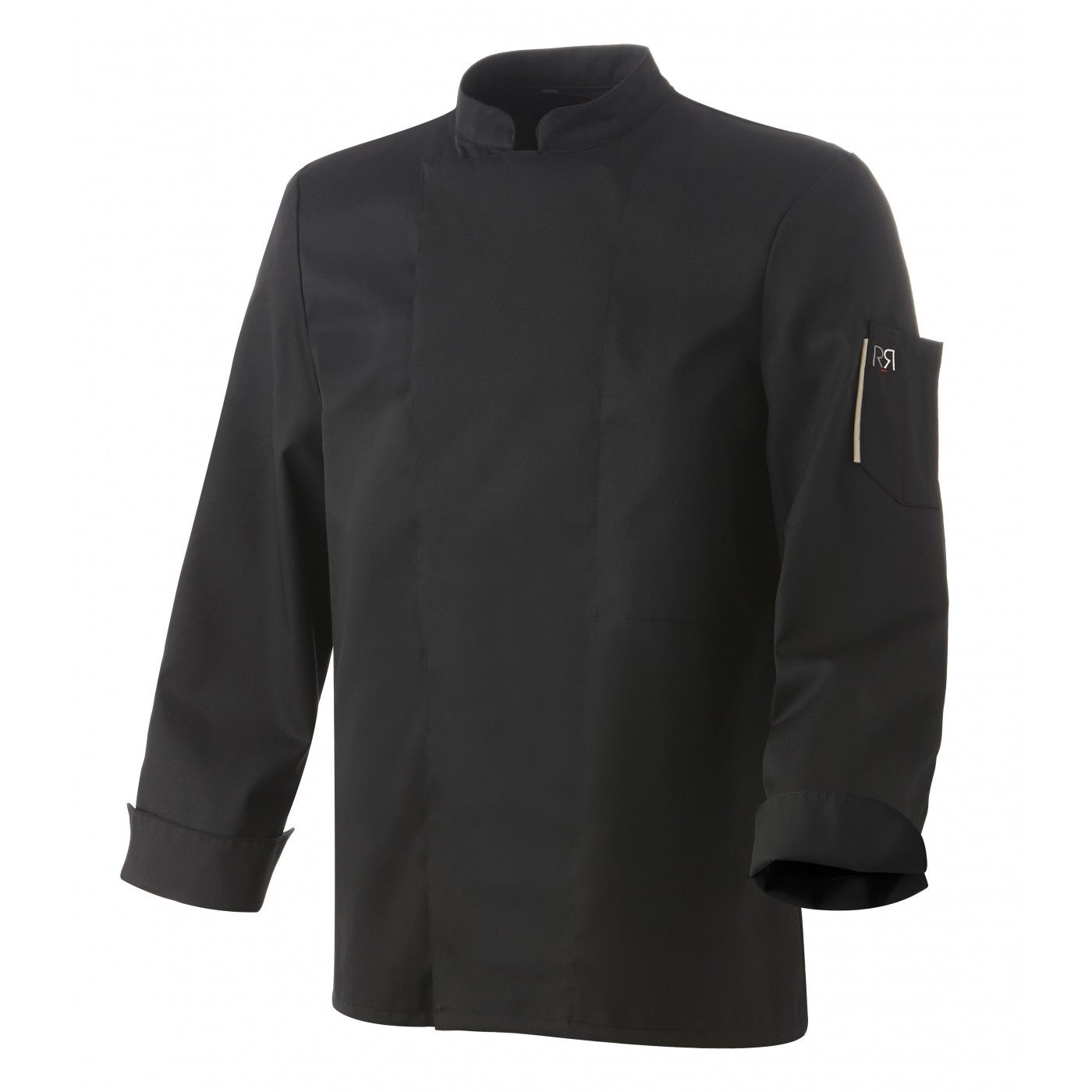 Nero ML - Veste de cuisine mixte - manches longues - boutons pressions cachés - Phirejo_0
