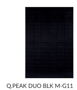 Panneaux photovoltaïques QCELLS 108 1/2 CELL - Full Black - Q Peak DUO Black M G11 - 405W - Mono_0