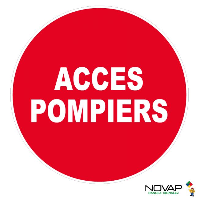 Panneaux rigides ronds 300 mm prévention incendie - PNRPSC-NV04/ACPP_0