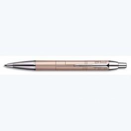 PARKER STYLO BILLE MOYENNE IM PREMIUM CORPS ROSE MÉTALLIQUE,ATTRIBUTS CHROMÉS (CT)
