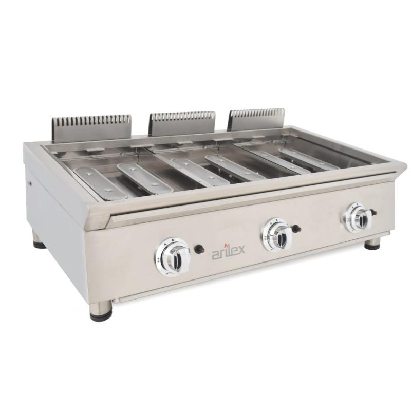 Plancha gaz modulaire FLEXI Ligne 600 - 6 brûleurs - 100 cm - 17,4 kW | Arilex 3MB_0