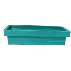 Plast&ampampamp#039Up Rotomoulage Jardinière apparence pierre avec réserve d'eau 70l - MENTHEFRAICHE - bleu 0750122560516_0