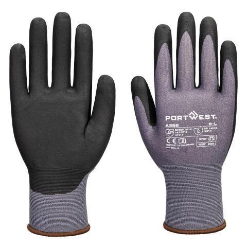 PORTWEST A356 GANTS DE PROTECTION ESD 15 NITRILE ESSENTIAL - LOT DE 12 PAIRES - TAILLE L