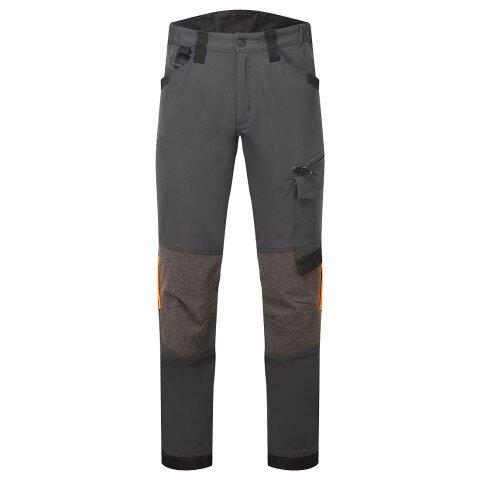 PORTWEST EV441 PANTALON DE TRAVAIL STRETCH EV4 GRIS MÉTAL TALL - TAILLE 28 - LONG