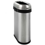 POUBELLE OUVERTE INOX 50L