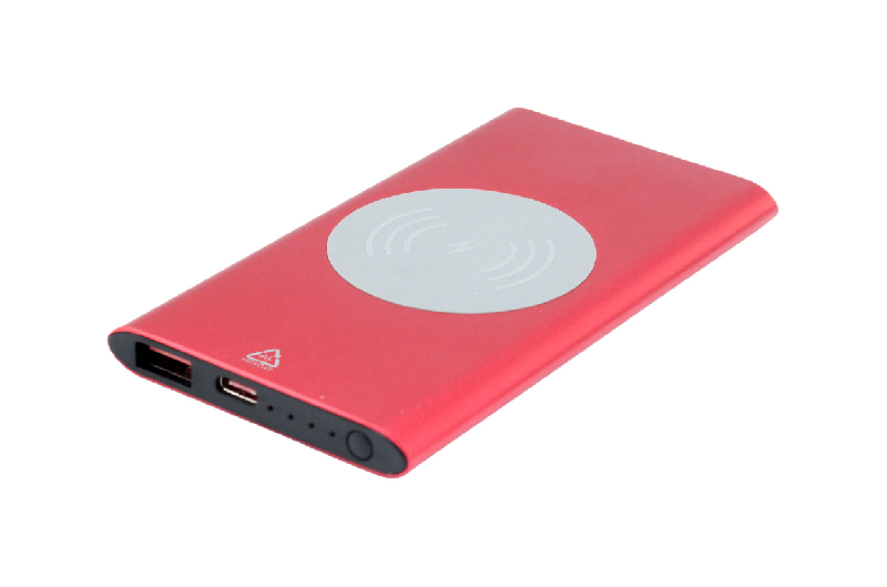 Power Bank USB en aluminium recyclé - charge rapide sans fil 15W - batterie 4000mAh_0