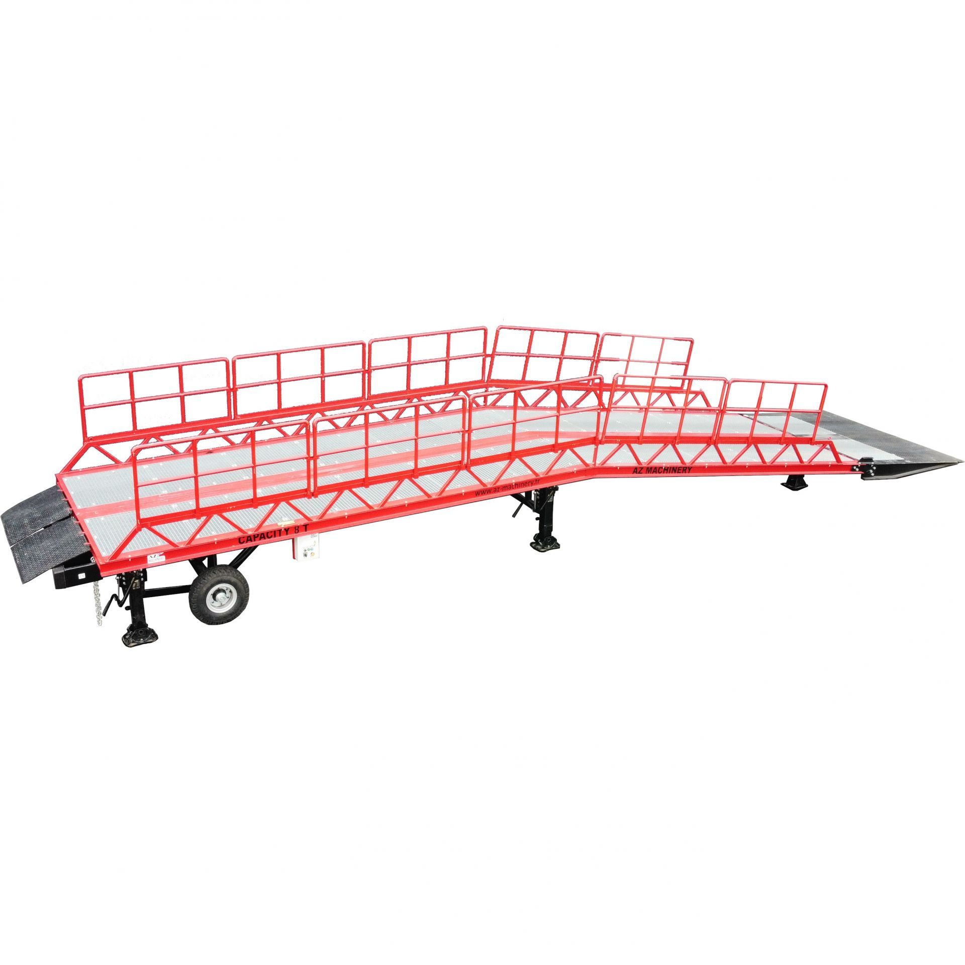Rampe de quai mobile large AZ Ramp Star XL LLO - Utilisation fixe ou mobile - Capacité de 8T à 20T_0