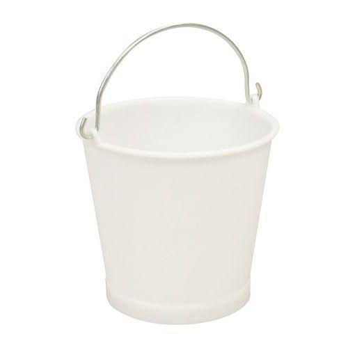 SEAU ROND 13 L ANSE INOX - BLANC - GILAC