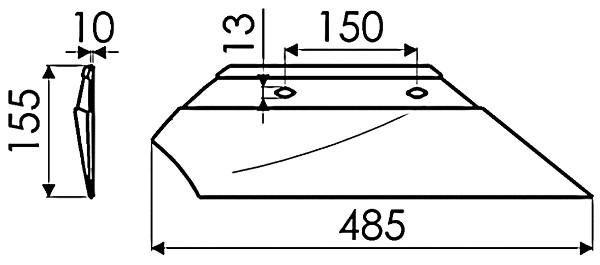 SOC CORPS V 14POUCES GAUCHE ORIGINE OVERUM