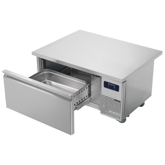Soubassement réfrigéré inox 1 tiroir gn 2/1 h150 mm - température -... - PBNA0080/900_0