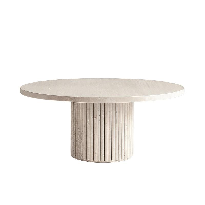 STELLAMEUBLES Table basse VIVARI en Travertin Premium - 8964100062684_0