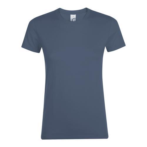 TEE-SHIRT PERSONNALISABLE BLEU DENIM FEMININ CLASSIC 150G