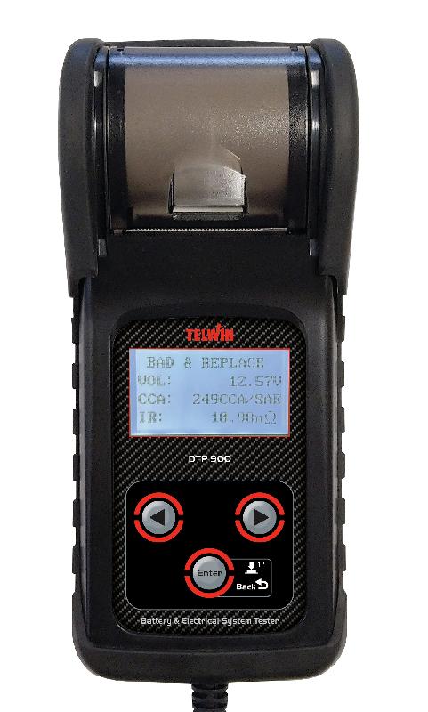 Testeur numérique de batteries 12/24 V avec imprimante pour les rapports Telwin DTP900_0