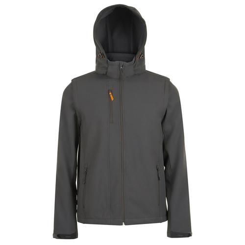 VESTE SOFTSHELL SOL'S MANCHES AMOVIBLES ANTHRACITE