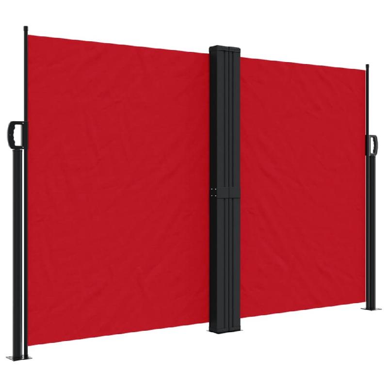VidaXL Auvent latéral rétractable rouge 160x1200 cm Modèle Helios Panorama Terrasse Plus - 4004822_0