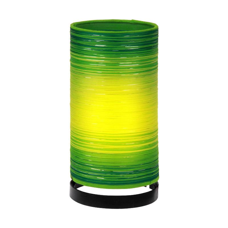 WORU LAMPE À POSER JULIE ENROULÉE AVEC FILS, VERTE
