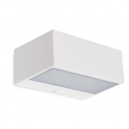 Applique Iona coloris blanc - Éclairage haut et bas - Aluminium et verre - IP44_0