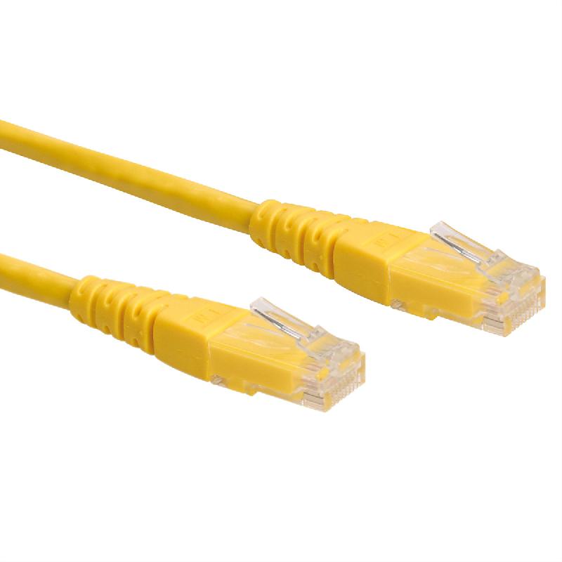 Cordon ROLINE Cat.6 (Classe E) UTP, jaune, 2 m_0
