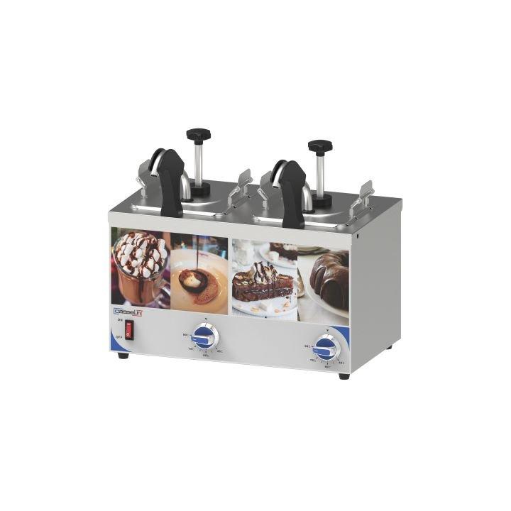 Distributeur à sauce avec pompe 2 x 2,5 Litres, bec chauffant, 420 W, 220 V - MONO_0