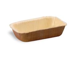 ECOLOMIQUE - 50 Pcs - Bol rectangulaire en palmier - 13 cm x 6,5 cm x Hauteur: 3 cm - ECO210BBB712 - beige Matériau naturel ECO210BBB712_0