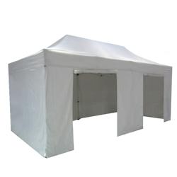 FRANCE BARNUMS Tente pliante 3x6m pack côtés - 6 murs - acier 45mm/polyester 380g Norme M2 - blanc - FRANCE-BARNUMS - blanc acier 740_0