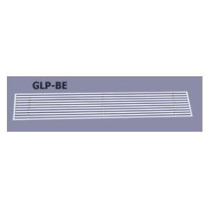 GLP-BE - Grille à barres frontales fixes droites ou inclinées 15° en aluminium anodisé ou laqué RAL 9010_0
