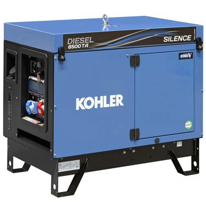 Groupe électrogène diesel triphasé insonorisé 6,5 kVA AVR - moteur KOHLER - SDMO - 11583676_0