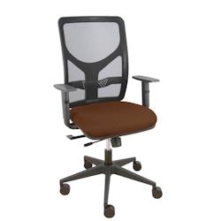 Piqueras y Crespo Silla Motilla traslack malla negra asiento bali marrón oscuro brazo regulable - marron multi-matériau 21TKM840B463B10CRN65_0